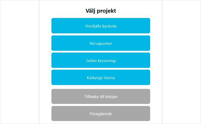 Projektuppföljning