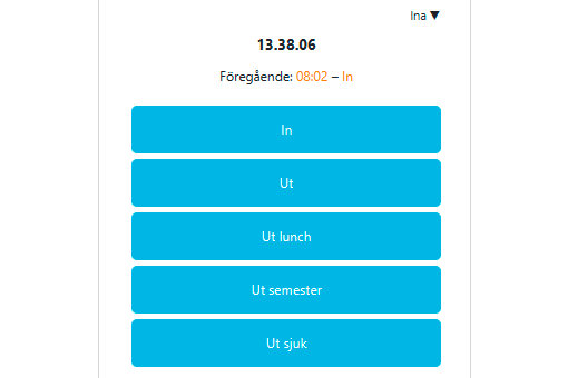 Mobil arbetstidsregistrering med telefon